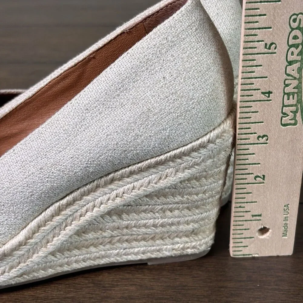 Lucky Brand lk Imula Wedge Natural Weave Size 8.5